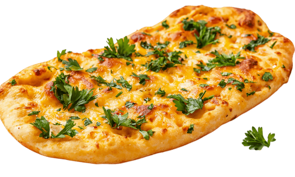 Cheese garlic naan